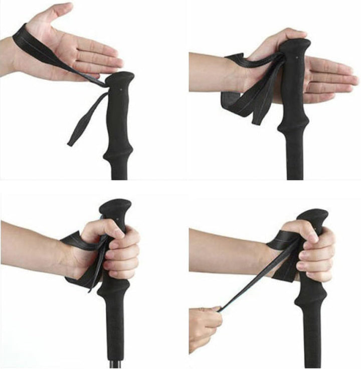 JELEX Nature Teleskop Walking Stöcke für Nordic Walking verstellbar, inkl. diverser Aufsätze für Out