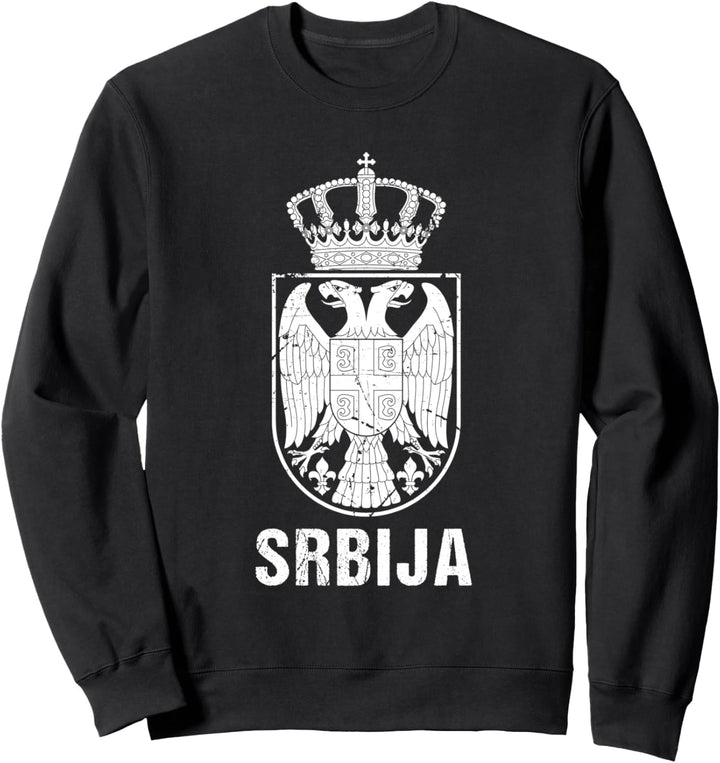 Srbija Serbien Flagge Serbia Serbischer Doppeladler Geschenk Sweatshirt