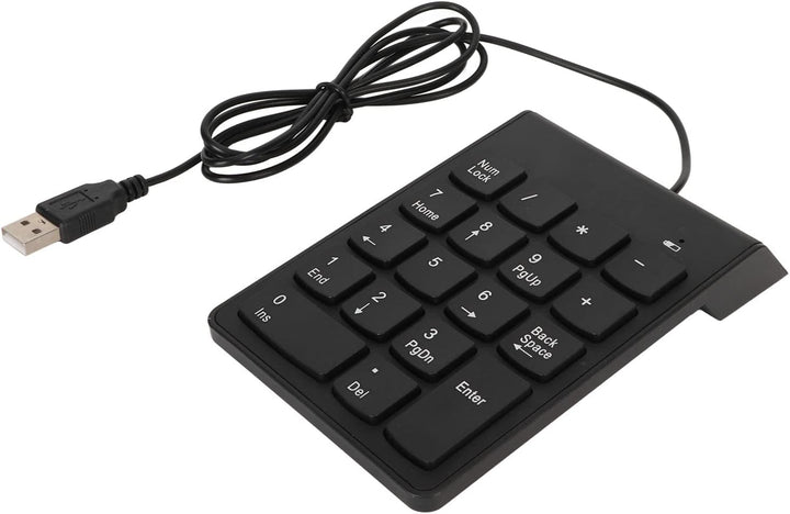Denash Kabelgebundener Nummernblock, USB-Anschluss, Schnelle Reaktion, Leises Tippen, Zahlentastatur