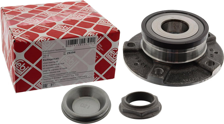 febi bilstein 29394 Radlagersatz mit Radnabe, Achsmutter und Staubkappe , 1 Stück