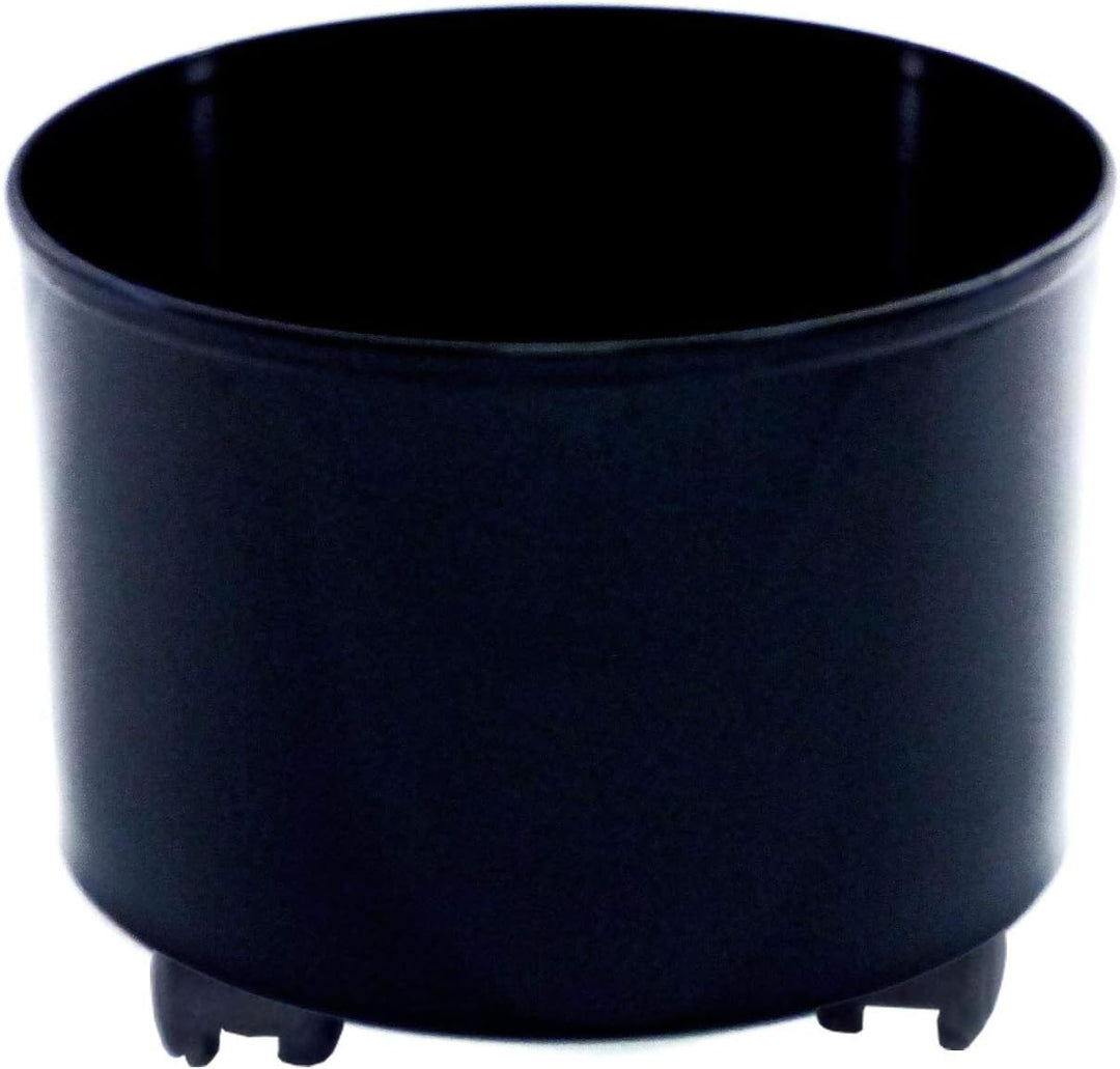 happy nature Set3 Blumenkübel Corona schwarz Ø 37cm H 24,5cm mit wb_Rollen