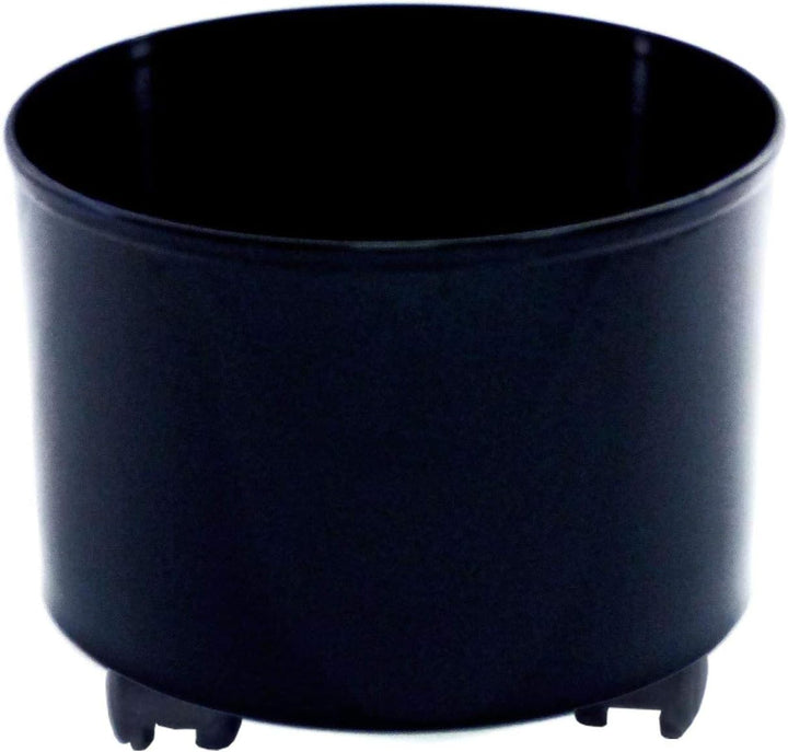 happy nature Set3 Blumenkübel Corona schwarz Ø 37cm H 24,5cm mit wb_Rollen