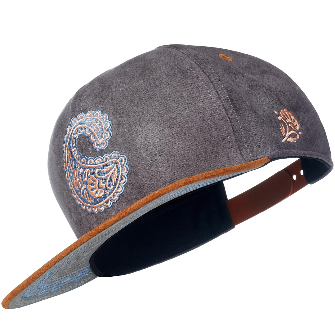 Cadency® Snapback Cap Paisley, Grau, Unisex, Grössenverstellbar