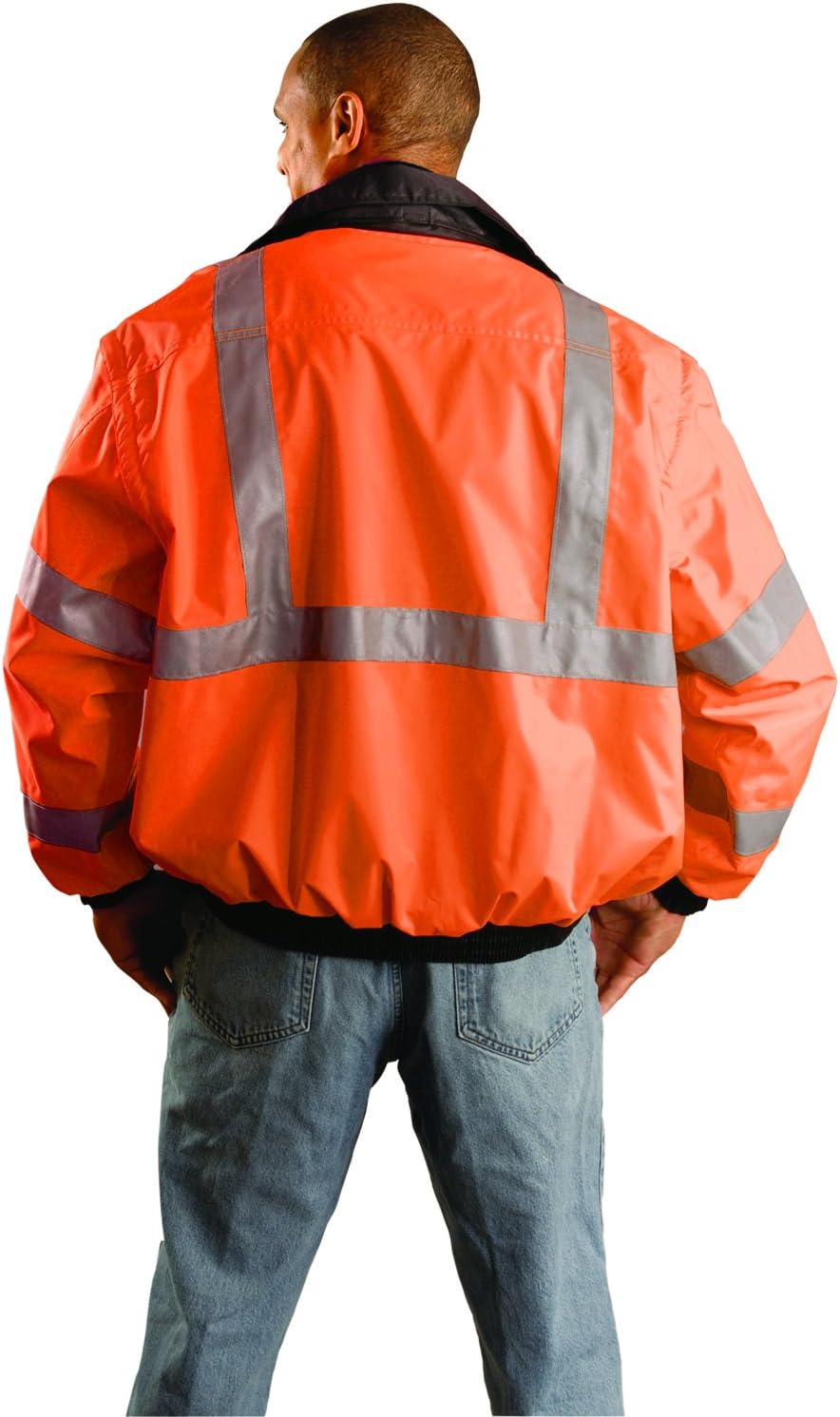 OccuNomix Premium 4-Wege (4-in-1) Bomberjacke, Klasse 3, 100% ANSI Polyester, wasserdicht, Medium, O