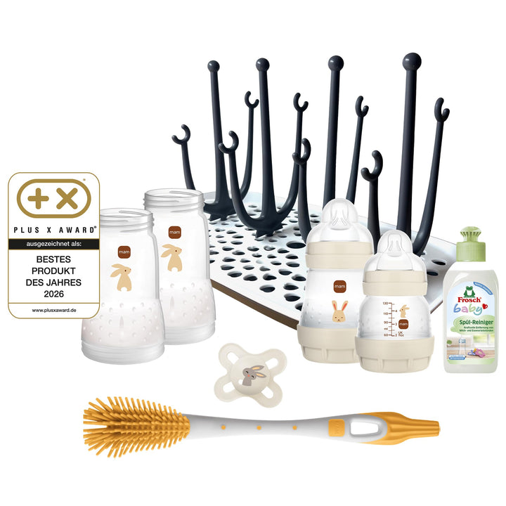 MAM Easy Start Geschenkset inkl. Trockengestell | 0+ Mon | Babyflaschen-Set | 96% Hebammen-Empfehlun