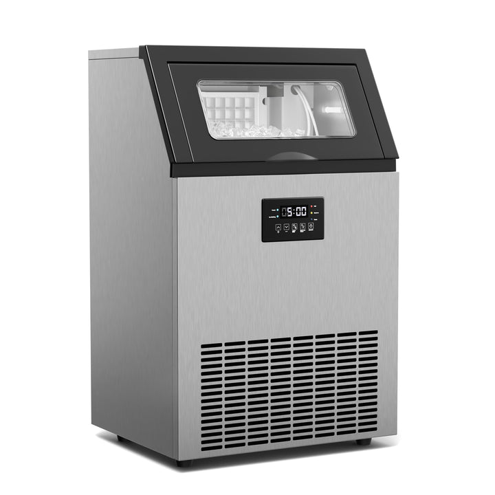 Klarstein Glacial Eiswürfelmaschine - 45 kg/24 h, 370 W Kompressor, 15 kg Behälter, Multitouch-Panel