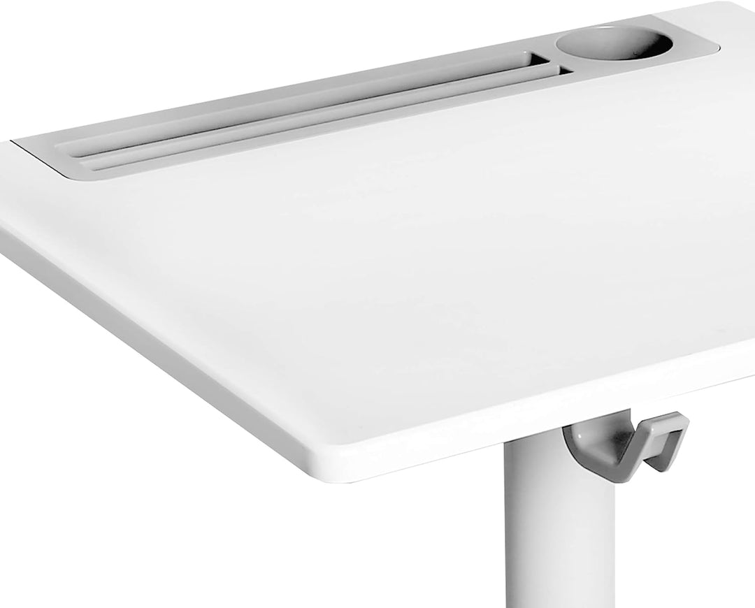 Seville Classics Höhenverstellbarer Tisch, Aluminium, 65 cm x 55 cm x 77.5 bis 115.8 cm (LxBxH) 65 x