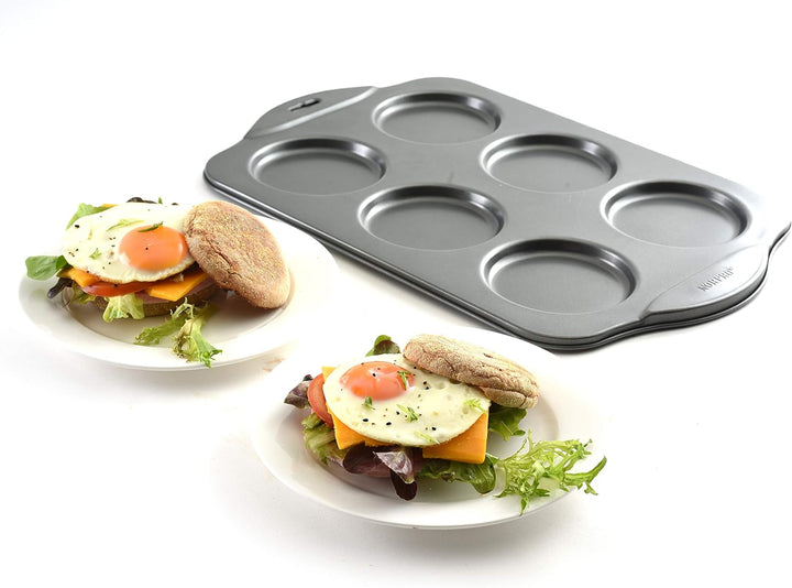 Norpro Bauschige Muffin Krone Pfanne, antihaftbeschichtet, schwarz