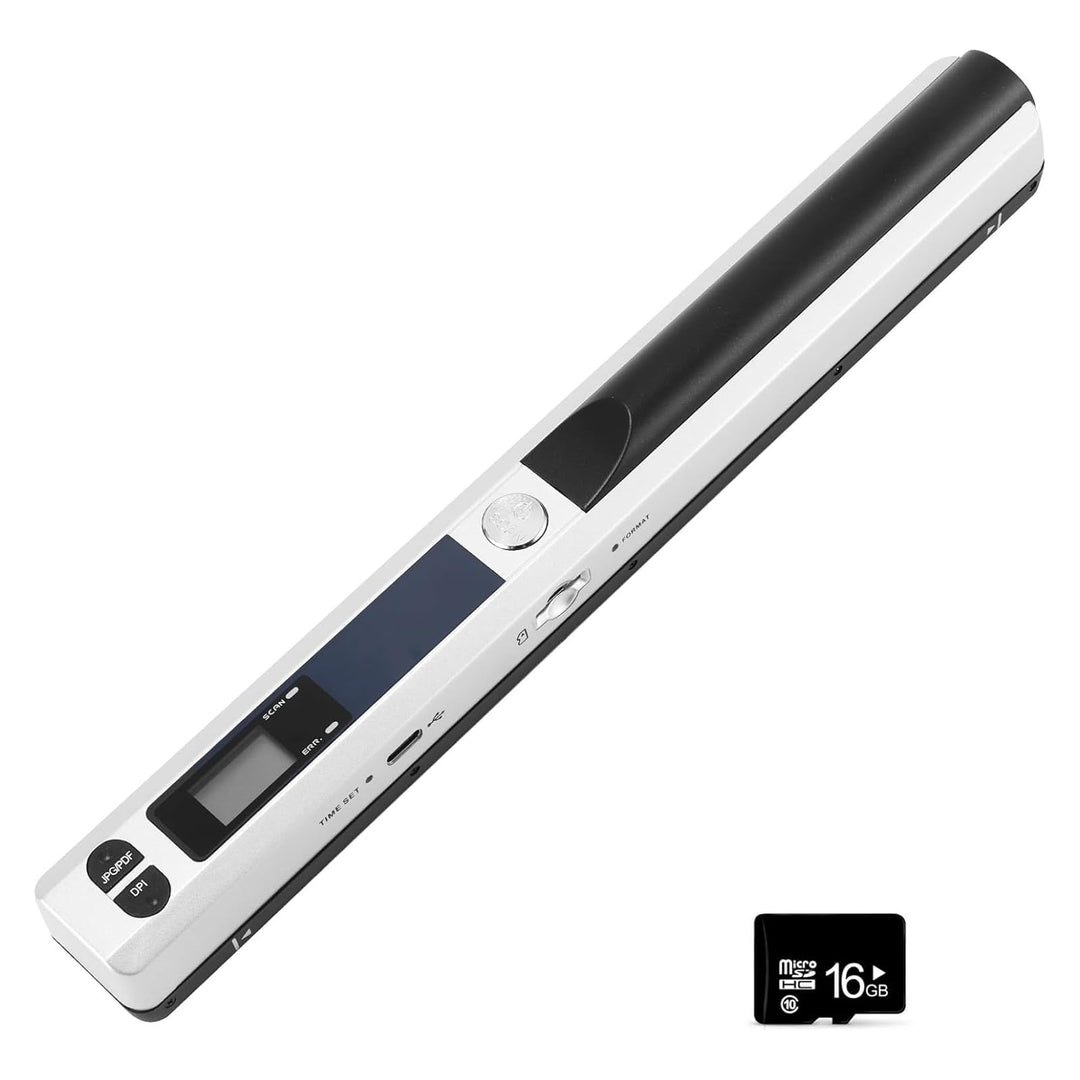 Tragbarer Dokumentenscanner, Mini-Fotoscanner, 900 DPI, Farbscanner, A4, hohe Geschwindigkeit, tragb