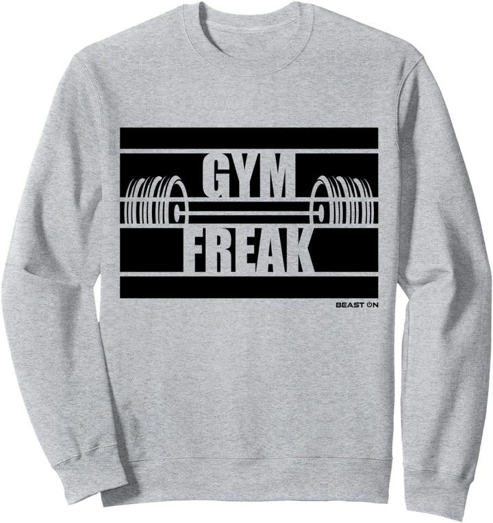 Gym Freak Beast On Fitness Gym Motivation Sprüche weisses Sweatshirt