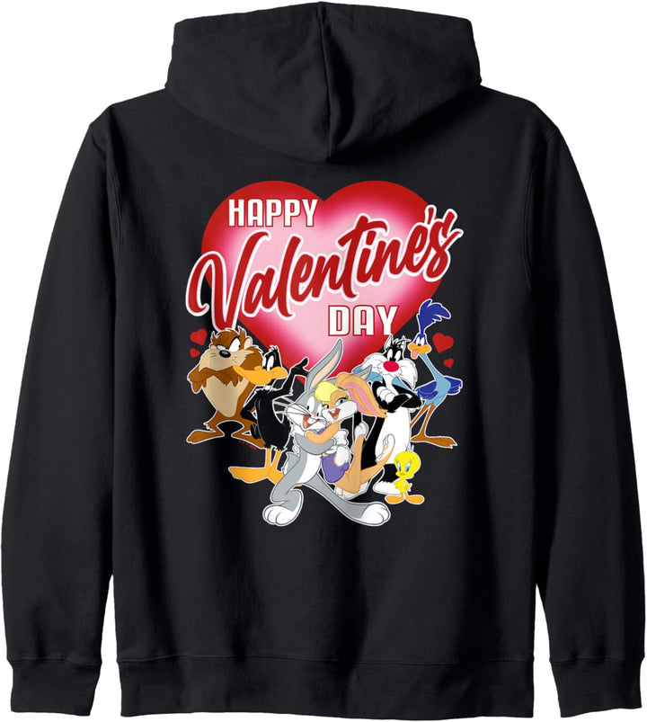 Looney Tunes Valentines Day Bugs Lola Tweety Taz Daffy Kapuzenjacke