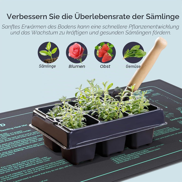LUXBIRD 2er-Pack Heizmatte Zimmergewächshaus Wärmematte Reptil Dragon Temperatur Heizkissen Amphibie