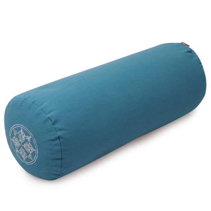 Yoga-Bolster rund - Vintage - Organic Cotton (62 x 21.5 x 21.5 cm) marine blau, marine blau