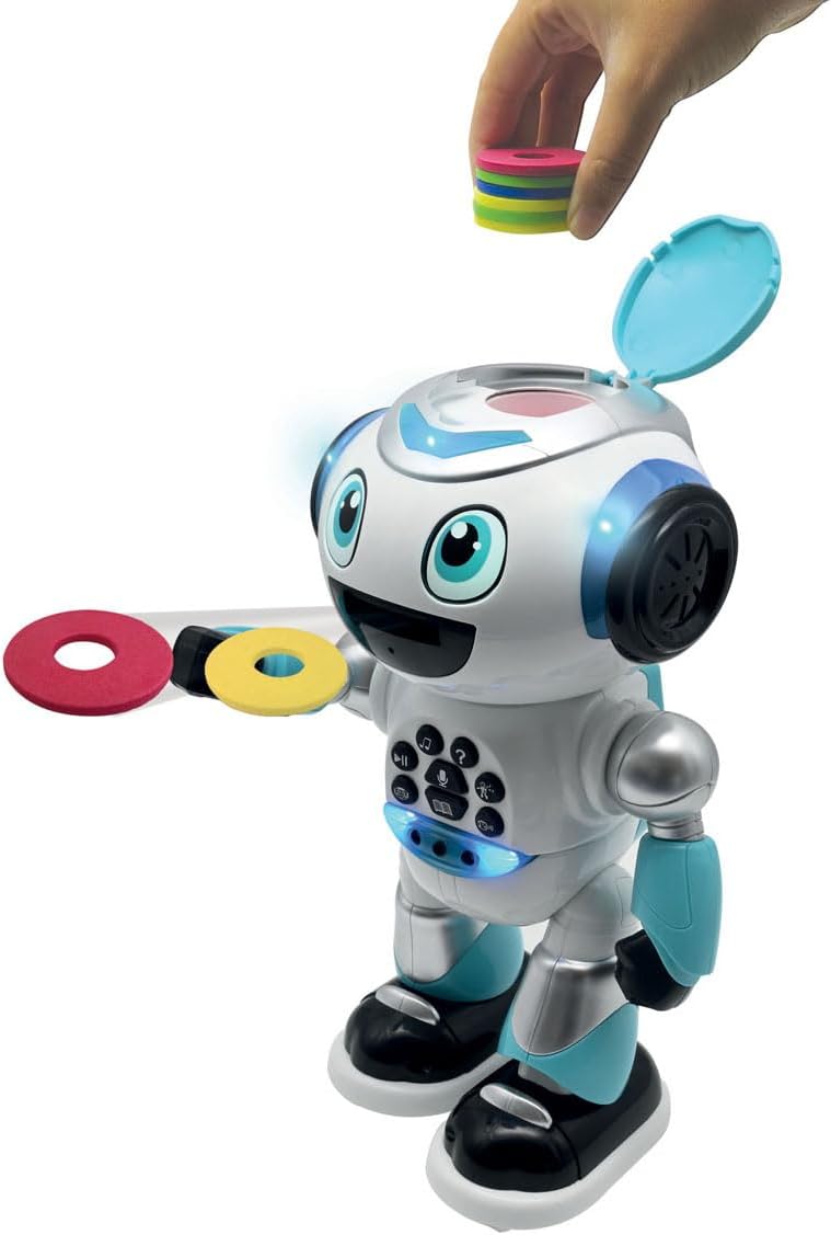 LEXIBOOK Powerman Advance-Fernbedienung Roboter, Interaktives Spielzeug Kinder, Gehen, Tanzen, Musik