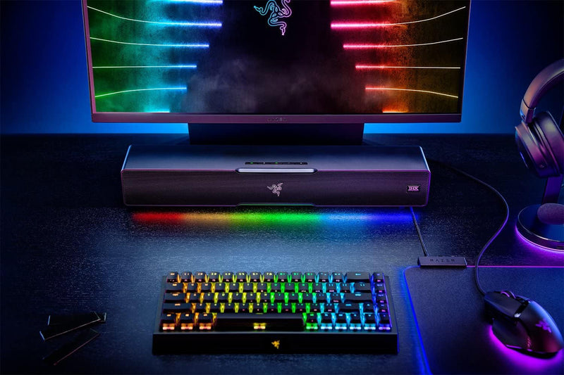 Razer Leviathan V2 - PC-Gaming-Soundbar Schwarz & Goliathus Extended Chroma - Extra grosse weiche XX