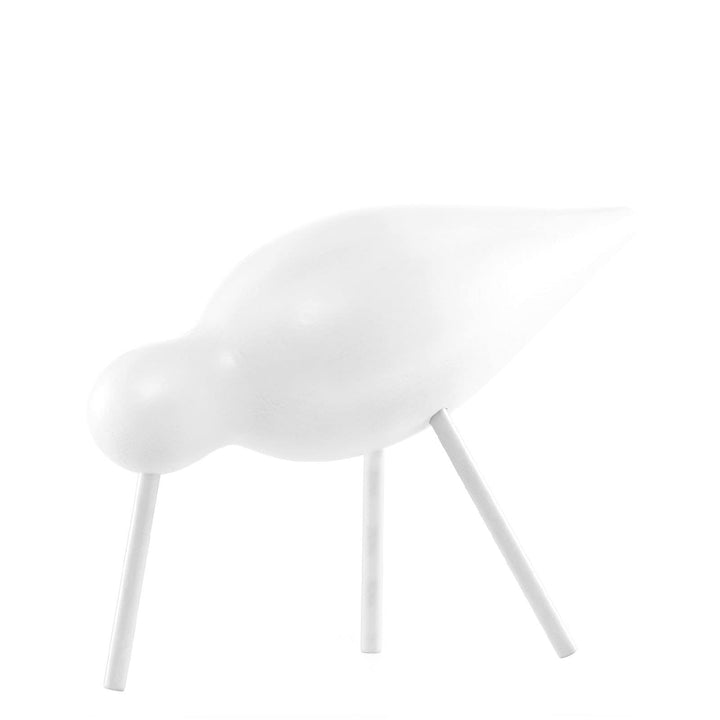 Normann Copenhagen 100167 Deko-Vogel, Holz, Weiss, 15 x 5.5 x 11 cm Weiss 15 x 5.5 x 11 cm, Weiss 15
