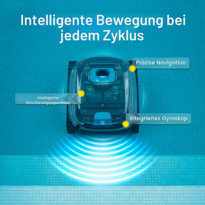 Automatischer Poolroboter Zodiac CNX 30 iQ, bis 12x6 m, reinigt Boden, Wände und Wasserlinie. App-St