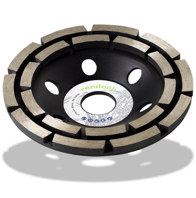 2x Profi Diamant Schleiftopf 115 mm für Beton, Stein, Fliesenkleber uvm. - Beton Schleifscheibe 115m