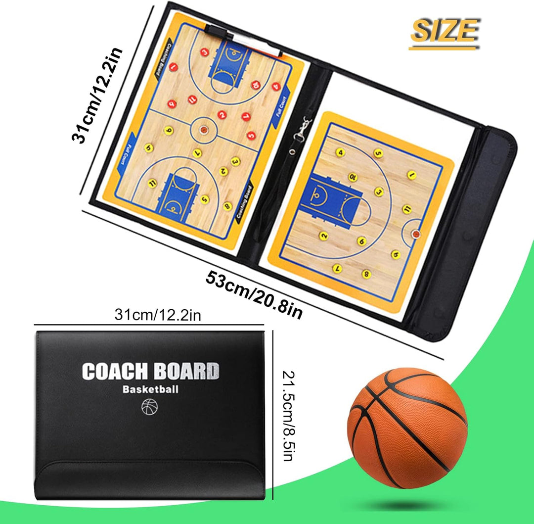 RoseFlower Basketball Taktikboard, Professional Basketball Taktikbrett Coach Board Magnetische Train