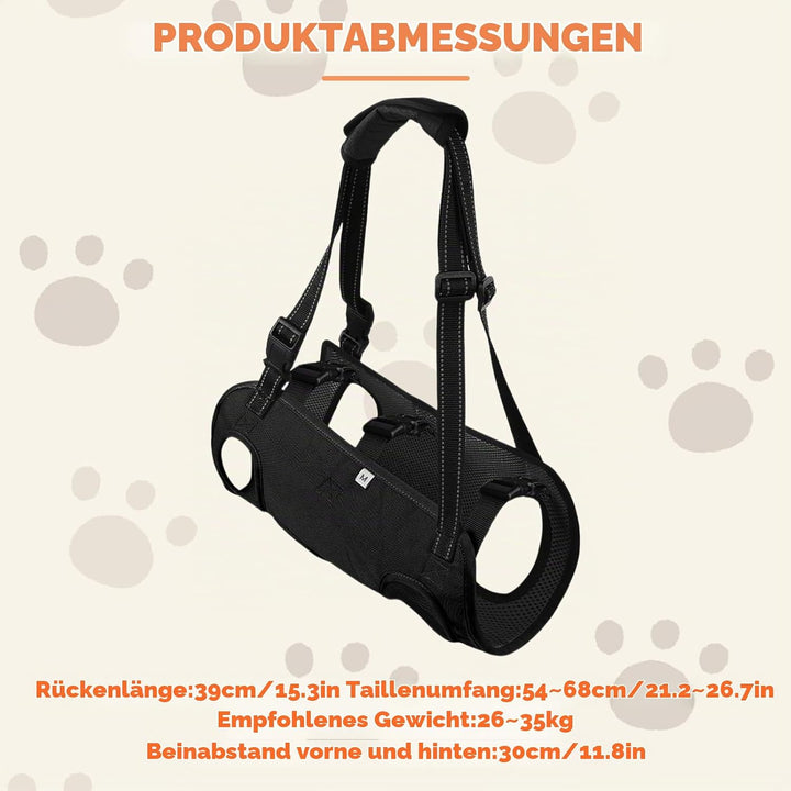 Hunde Tragehilfe, Tragehilfe Hund Treppe Verstellbare Gehhilfe für Hundes, Hundeliftgeschirr für Hin