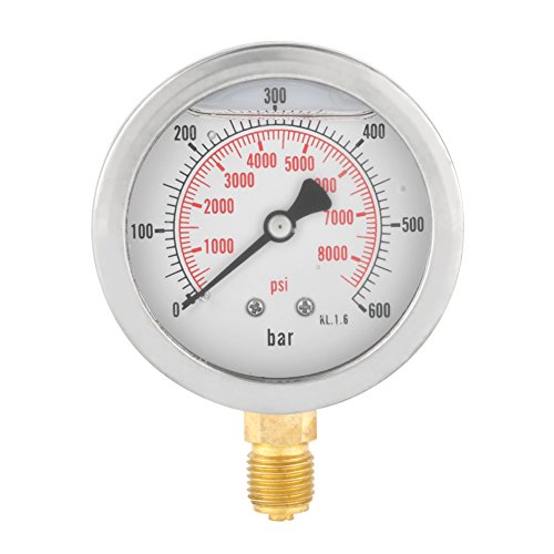 Zifferblatt Hydraulisches Manometer Meter Manometer Vakuumluftkompressor Hydraulisches Manometer 0~6