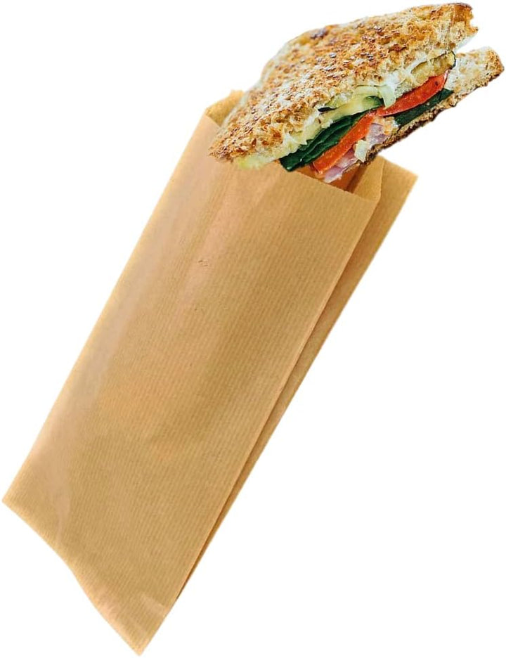 1000 Kraftpapiertüten / Papiertüten für Snacks, Kraftpapier, Lebensmittel, Papiertüten ohne Griffe,