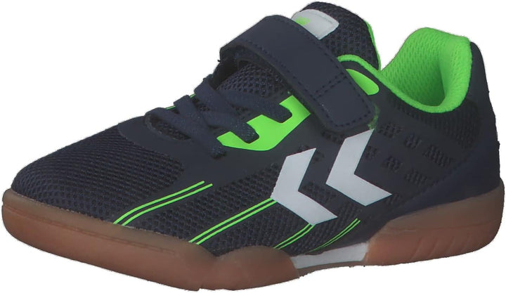 hummel Klettverschluss Multisport Shoe Root Elite Handball Kinder Grösse 28 EU Spectrum Blue, 28 EU