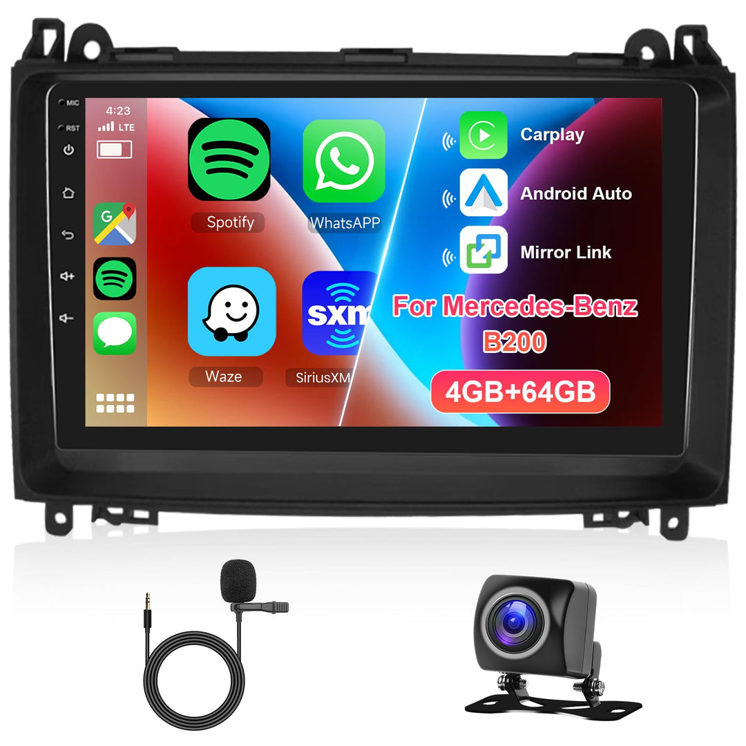 Hodozzy 8 Core 4G+64G Autoradio für Mercedes-Benz B200 B-Klasse B160 B170 B180 W169 W245 W639 W906 V