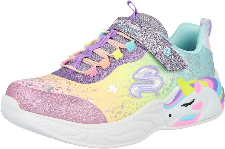 Skechers Mädchen Unicorn Dreams Sneaker 21 EU Purple Textile Multi Trim, 21 EU Purple Textile Multi