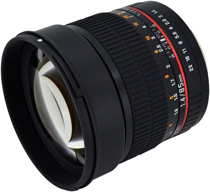 Rokinon 85M-FX 85mm F1.4 Ultra Wide Fixed Lens for Fujifilm X-Mount Cameras, Fujifilm X-Mount