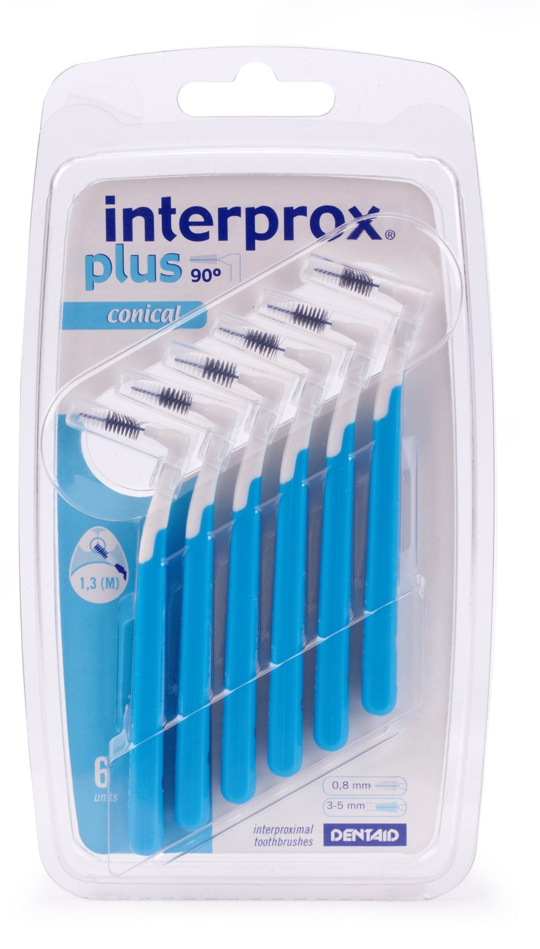 3x Interprox plus Interdentalbürsten blau conical 6er Pack (3x 6er Pack) Blau 2 stück (3er Pack), Bl
