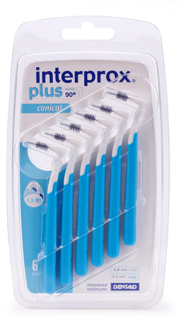 3x Interprox plus Interdentalbürsten blau conical 6er Pack (3x 6er Pack) Blau 2 stück (3er Pack), Bl