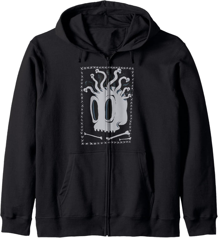 Medusa Skull Creative Cartoon Style Kapuzenjacke