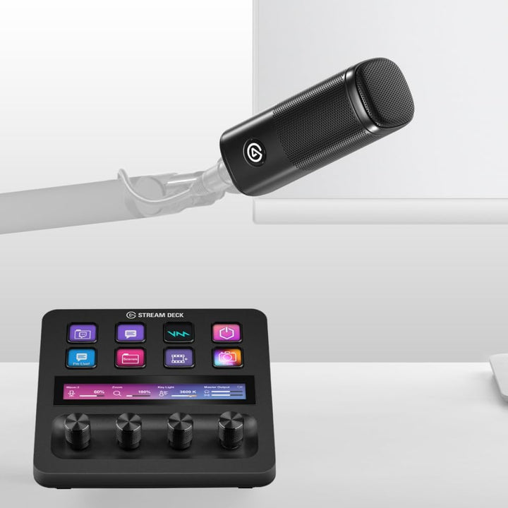 Elgato Audiomixing-Bundle - Audiomixer, Studio-Controller, Dynamisches XLR-Mikro für Podcasting, Str