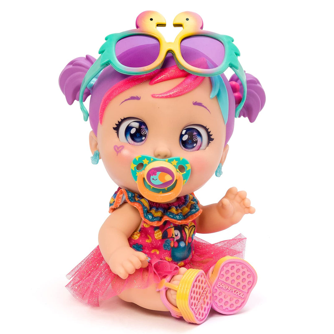Baby Cool Mini MIA – Puppe mit Kleidung, Schuhen und exklusiven Accessoires, bunter und tropischer S
