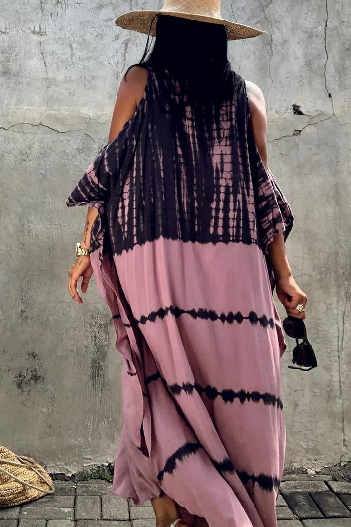 YouKD Sommer Long Kaftan Bohemian Loungewear Strandbadeanzug Aufdecken Maxikleid für Damen Einheitsg