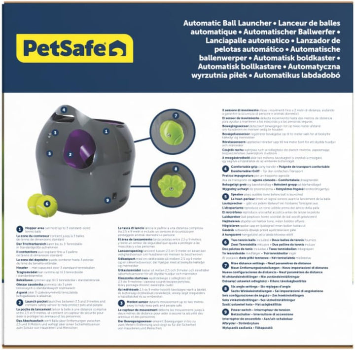 PetSafe Automatisches Hundespielzeug, interaktiver Tennisballwerfer für Hunde, wasserdicht, 1 Stück