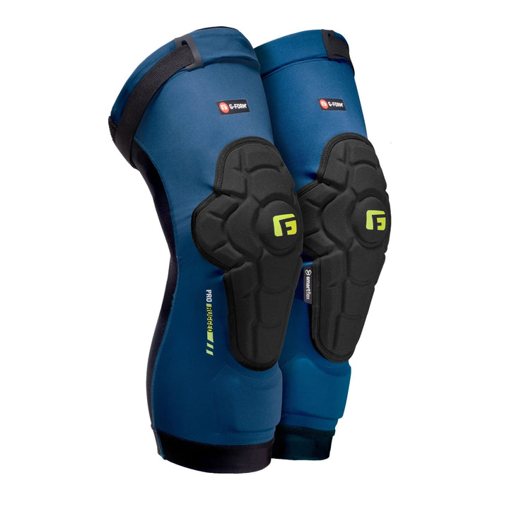 G-Form Pro Rugged 2 Knieschoner für Radfahren, BMX, MTB, Downhill, Skateboard (XXL, Sturmblau) XXL S