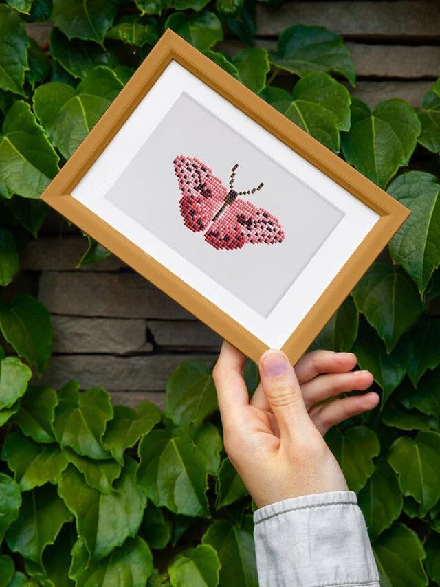 Figured'Art Mini Serie Diamond Painting Erwachsene - Schmetterlinge 2 - Premium-Box mit 12 Stück 15x