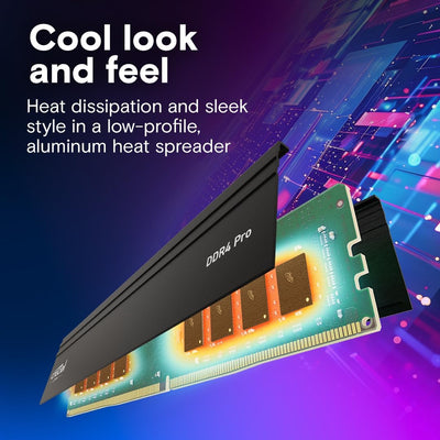 Crucial Pro DDR4 RAM 32GB Kit (2x16GB) 3200MHz, Intel XMP 2.0, PC Computer Arbeitsspeicher - CP2K16G