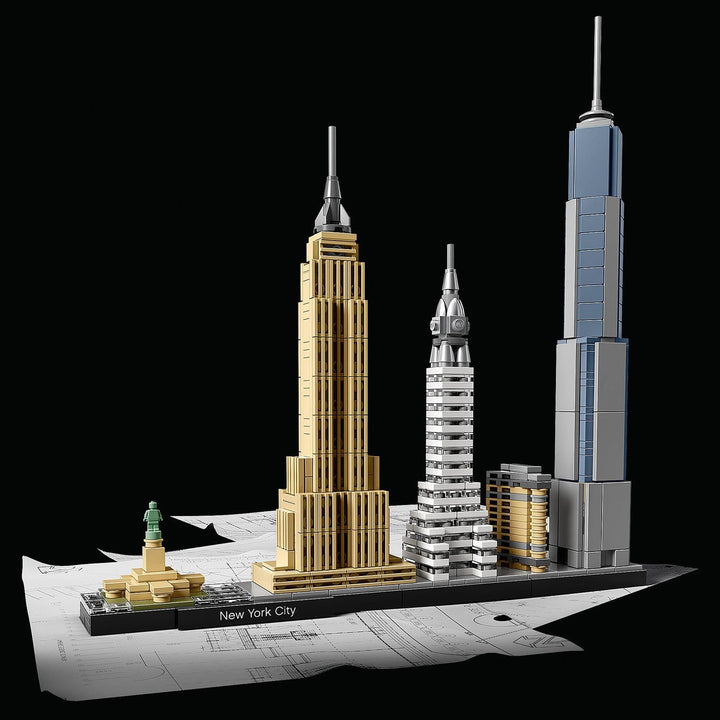 LEGO Architecture New York City Set, Skyline-Modellbausatz mit World Trade Center und Freiheitsstatu