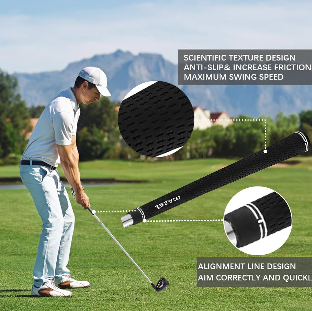 MAZEL Golf Forged Iron Set 9 Pieces, Premium Iron Club 3,4,5,6,7,8,9, P, S for Men Right-Handed, CNC