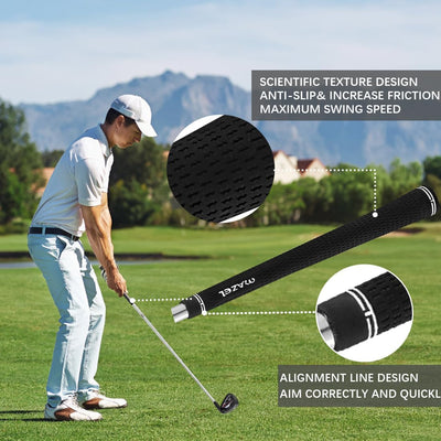 MAZEL Individuelles Golfeisen für Herren | Einzel-Golfschläger-Eisen | Golf-Eisen-Set 1-2-3-4-5-6-7-