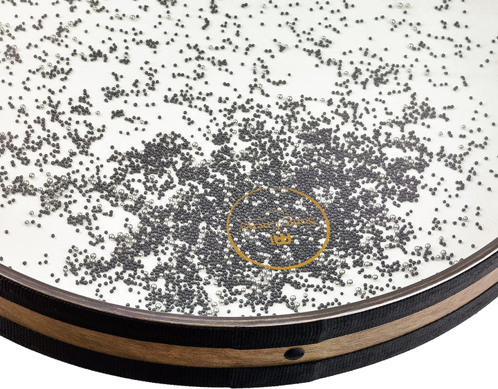 Sonic Energy 20" Ozean Trommel – Mit Ziegenfell und Kunststofffell – Wellenklang für Meditation, Yog