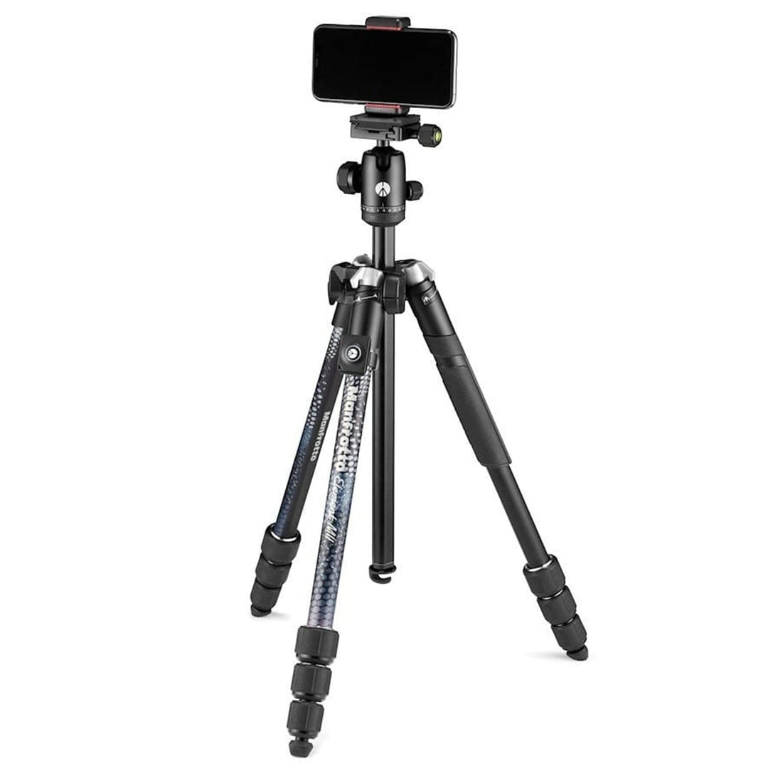 Manfrotto Element MII Kamera- und Handystativ, Aluminium Reisestativ mit Kugelkopf und Bluetooth, fü
