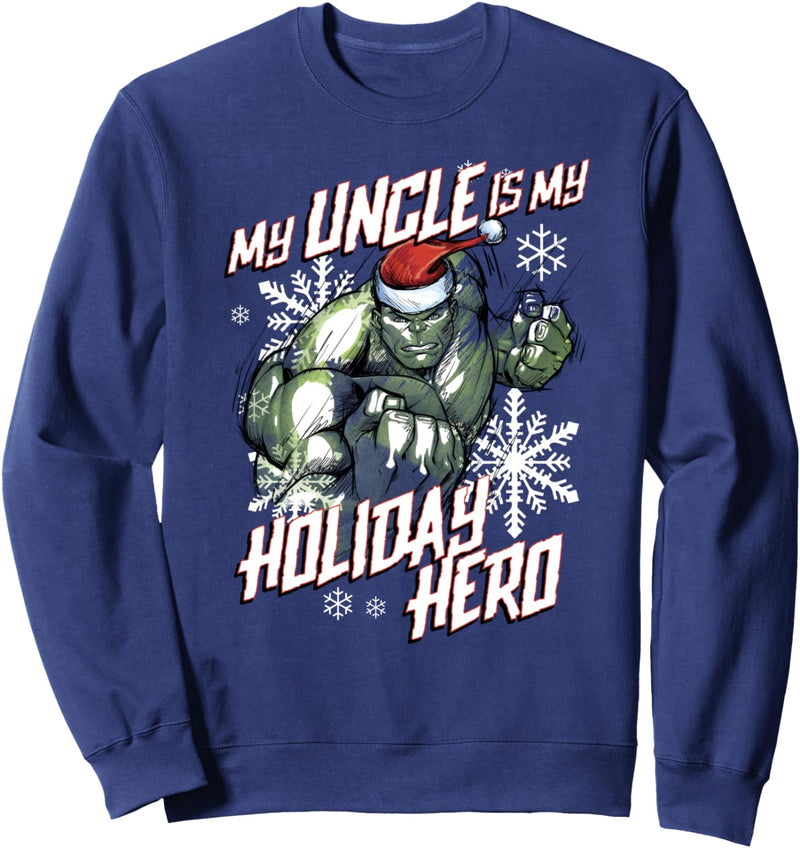 Marvel Hulk Uncle Holiday Hero Weihnachten Sweatshirt