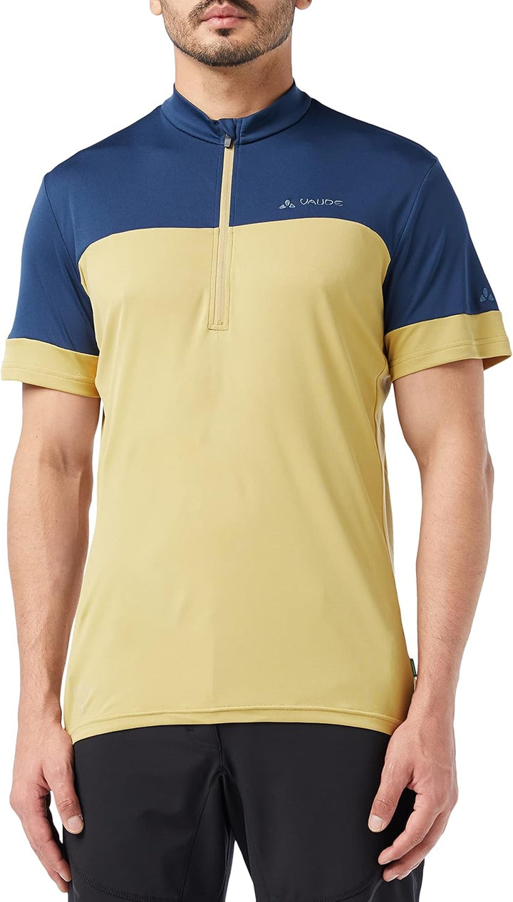 VAUDE Men's Escape Half Zip Shirt - Radshirt Herren - Radtrikot S Desert, S Desert
