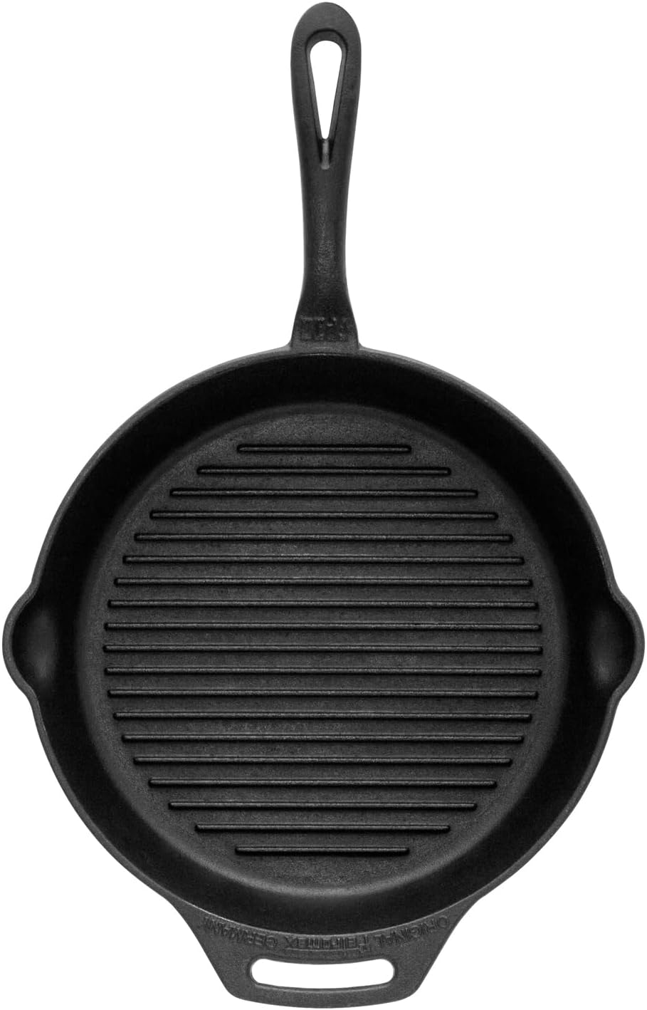Petromax Grillpfanne, Steakpfanne mit Stiel, Feuerpfanne mit Rillen (Ø 30 cm mit Stiel) mit Stiel Ø