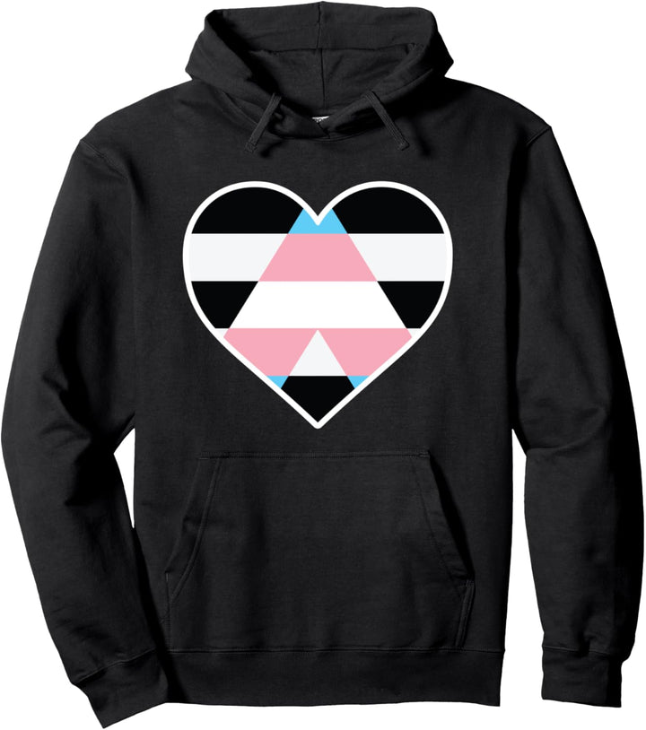LGBTQ Trans Ally Flagge Herz - LGBTQIA+ Trans Ally Pullover Hoodie