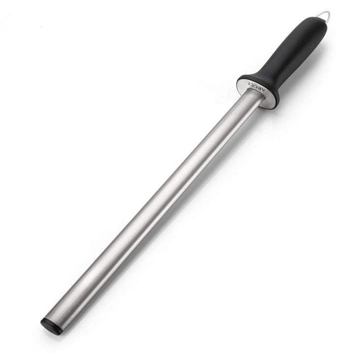 ARCCI 26CM Diamant Wetzstahl Messerschärfer Stab 600 Körnung, Professionelle Wetzstab für Koch, Wetz